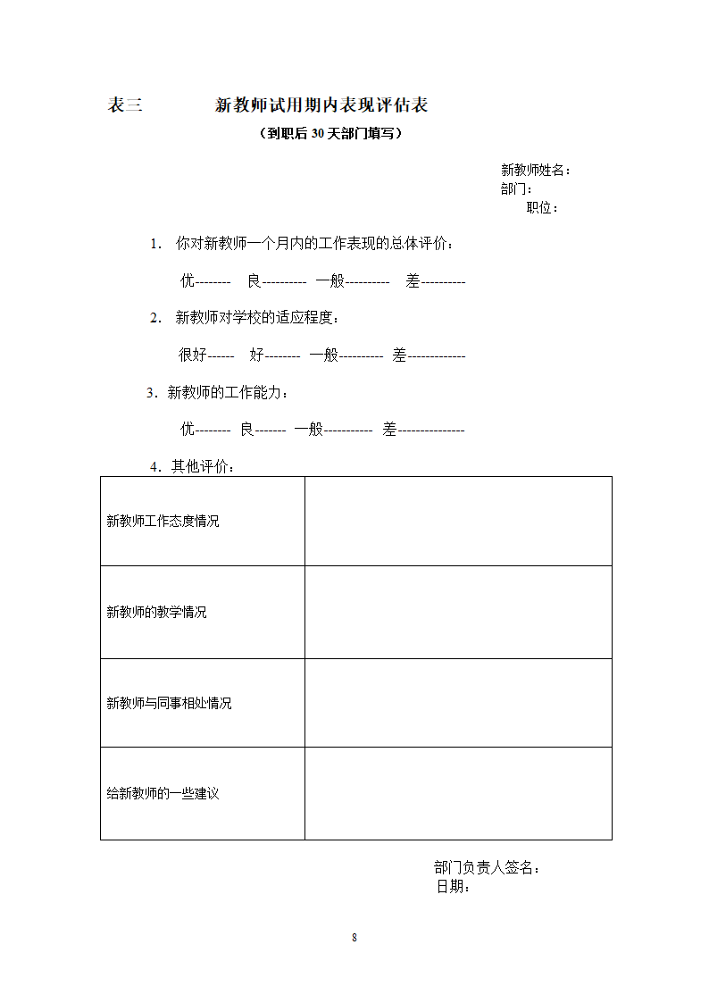 培训机构新教师培训方案第8页