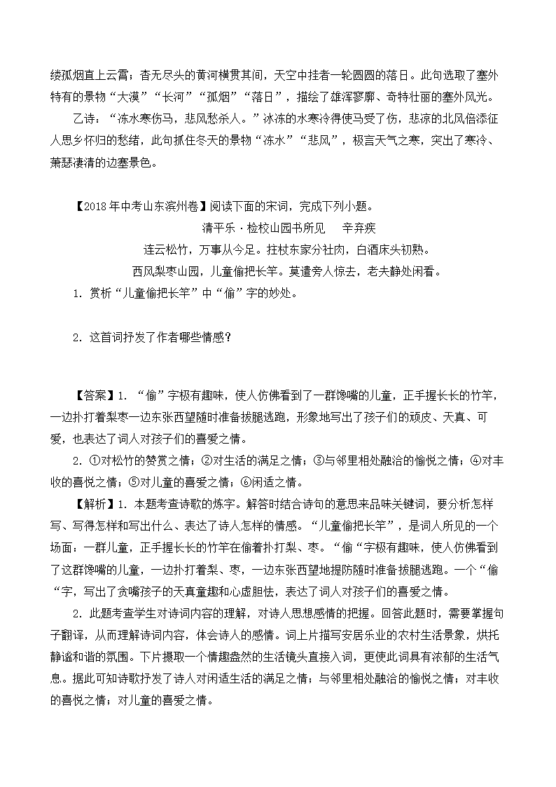 中考语文专题学案：古代诗歌赏析知识点及答题技巧.doc第10页