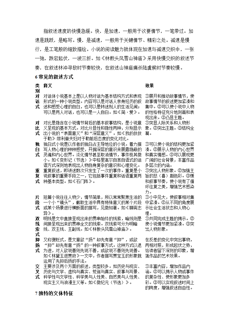 2024届高考专题复习：现代文阅读之小说知识点.doc第3页