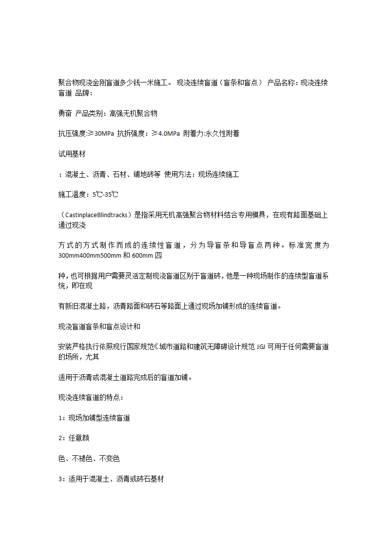 现浇金刚盲道美观坚硬省时省事.docx第13页