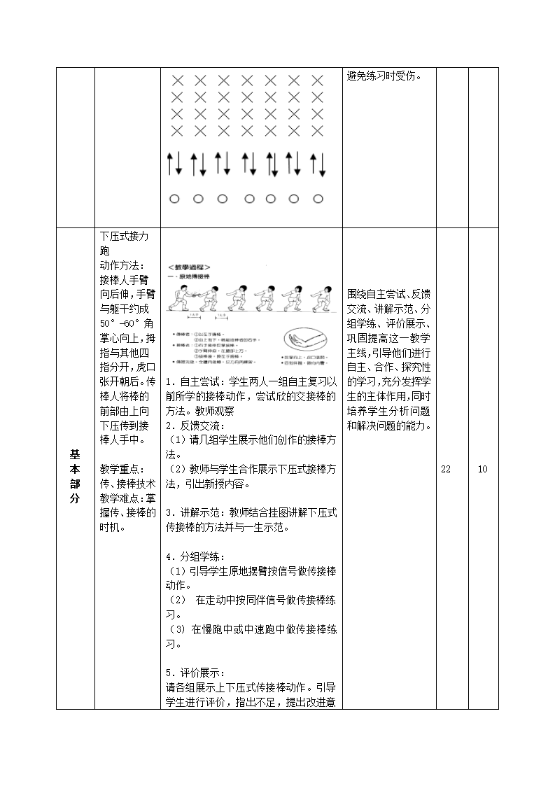 二年级体育接力跑 教案 全国通用.doc第3页