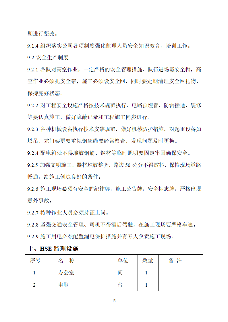 华油综合办公楼工程监理规划施工阶段HSE监理范围目标.doc第14页