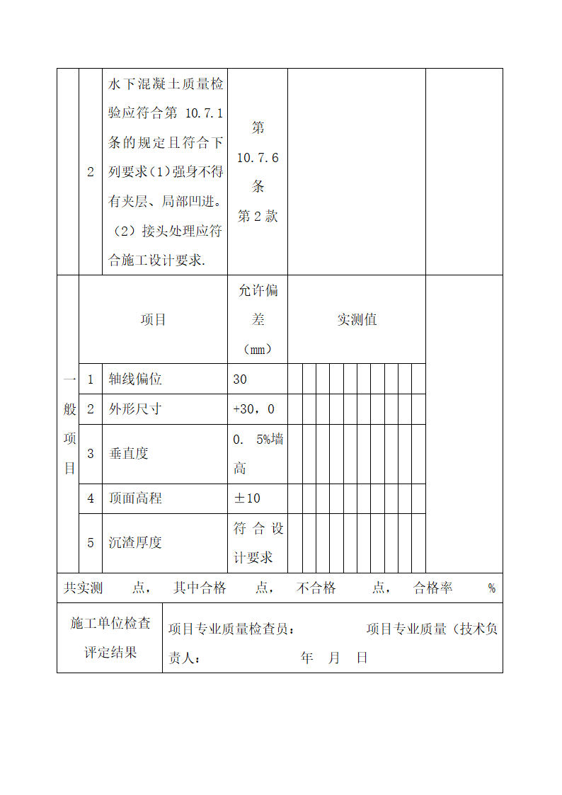 地下连续墙检验批质量验收记录.docx第2页