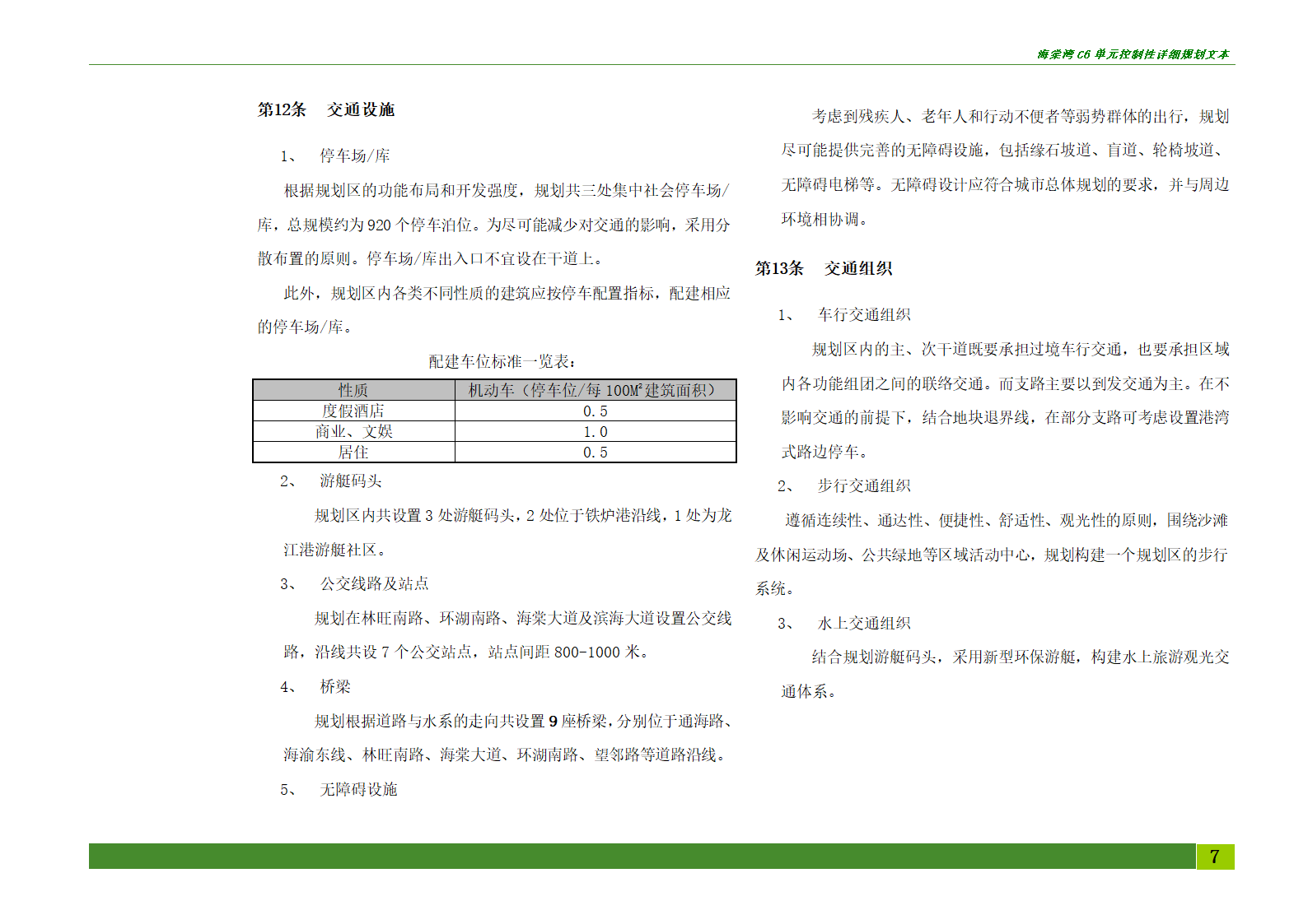 海棠湾C6单元控制性详细规划.doc第7页