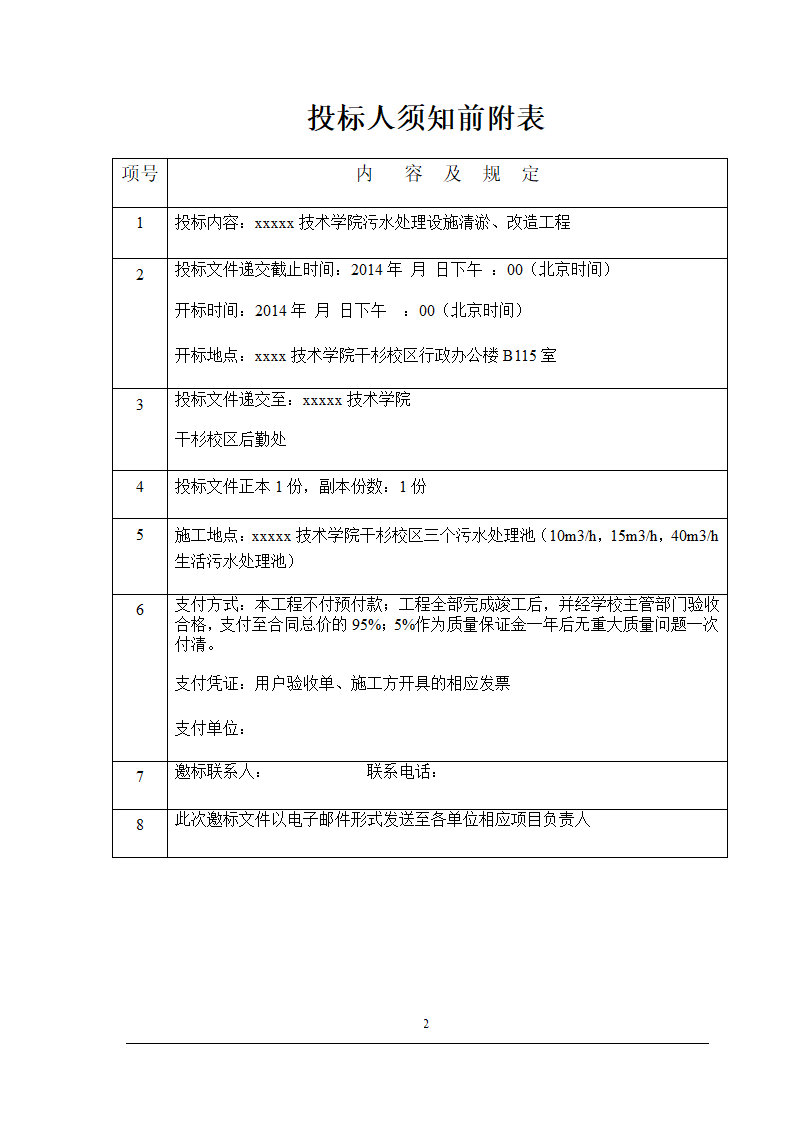 技术学院干杉校区污水处理设施清淤改造工程.doc第2页