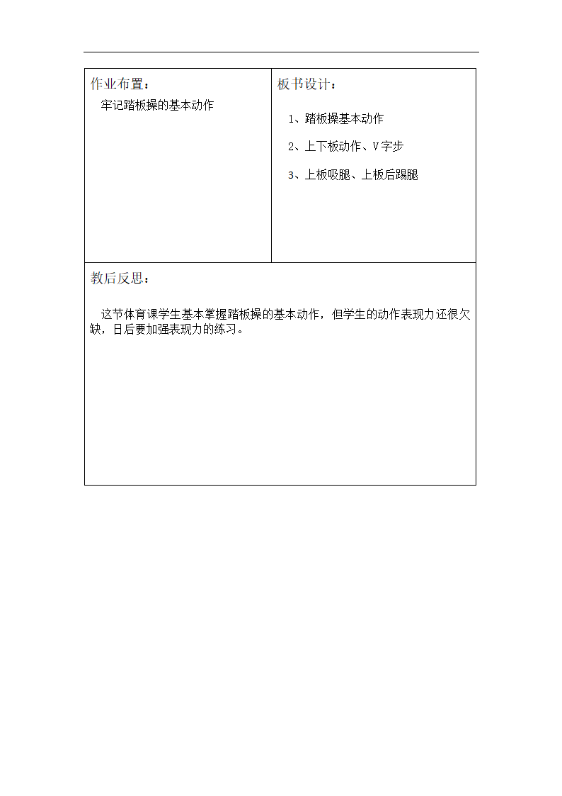 全国通用 小学体育 活力踏板操 教案.doc第6页