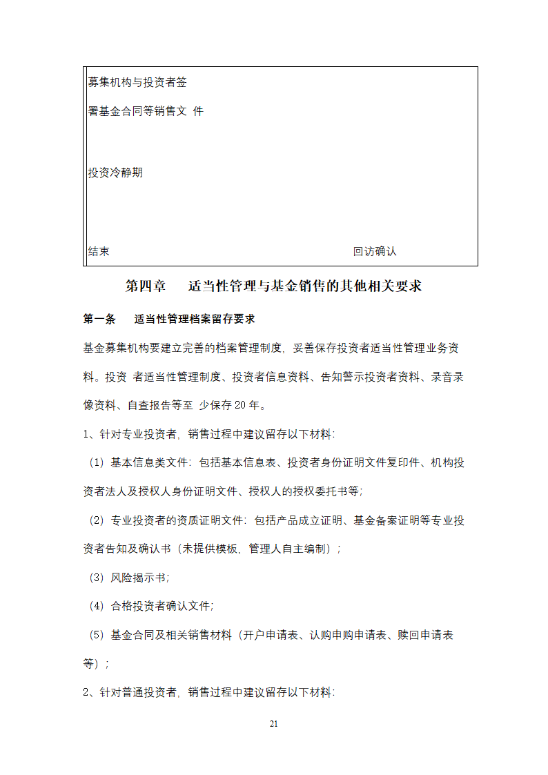 私募基金管理人投资者适当性管理及基金销售业务操作手册.docx第21页