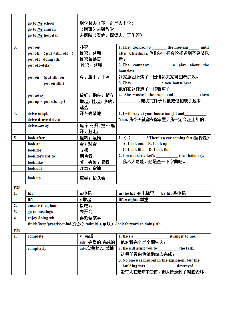 牛津上海版七年级英语上册 Module 2 Unit 4 Jobs people do 单词词组整理和考点整理（无答案）.doc第6页