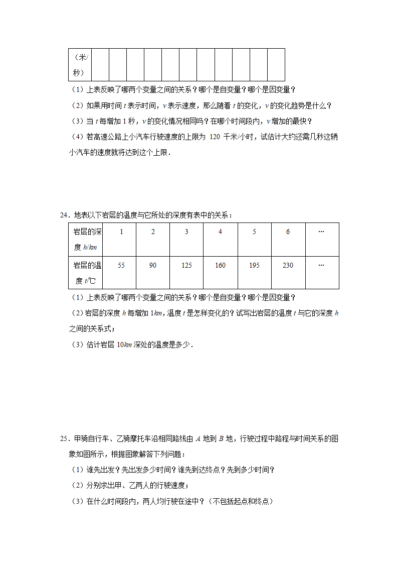 2020-2021学年七年级数学北师大版下册《第3章变量之间的关系》常考题型专题训练（word版含解析）.doc第8页