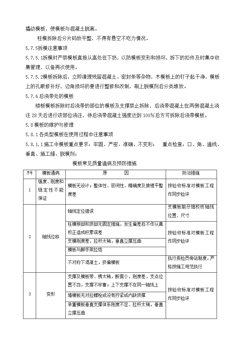 某县经济开发区某公司职工公共租赁房工程模板施工方案.doc第11页