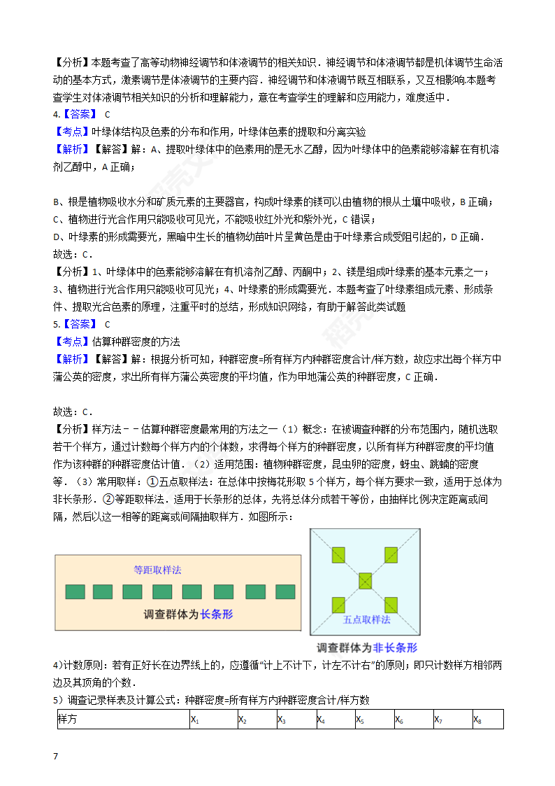 2016年高考理综真题试卷（生物部分）（新课标Ⅱ卷）(学生版).docx第7页