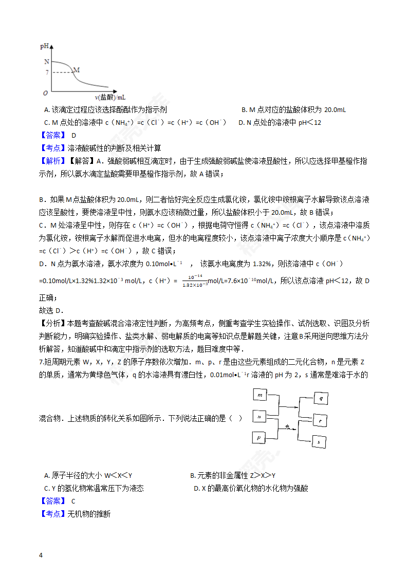 2016年高考理综真题试卷（化学部分）（新课标Ⅰ卷）(教师版).docx第4页