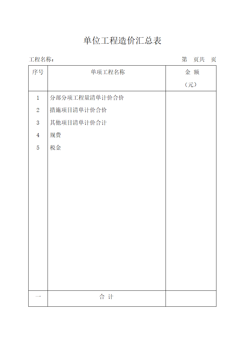 工程结算规范表格.docx第5页