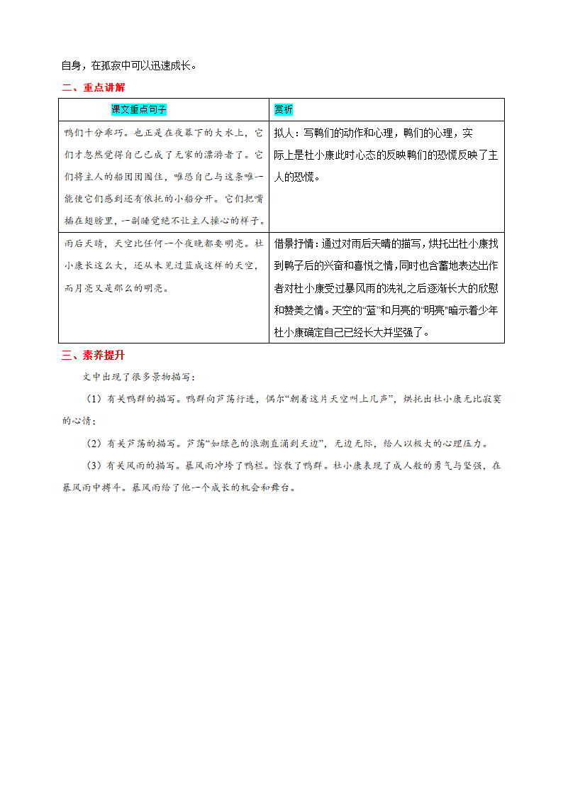 九年级上册语文第四单元知识点（学案）.doc第5页