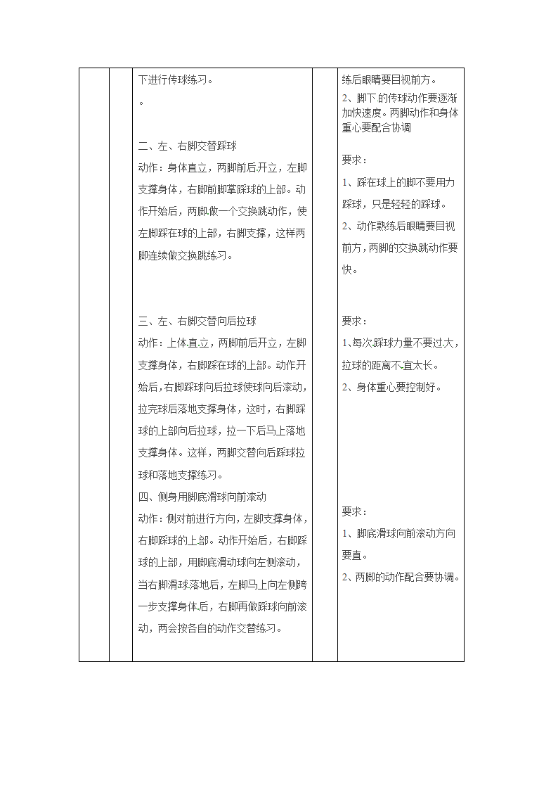 小学体育教案-足球球性练习 全国通用.doc第2页