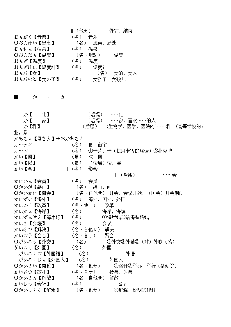 辽宁省成人本科毕业生学士学位考试日语词汇表第17页