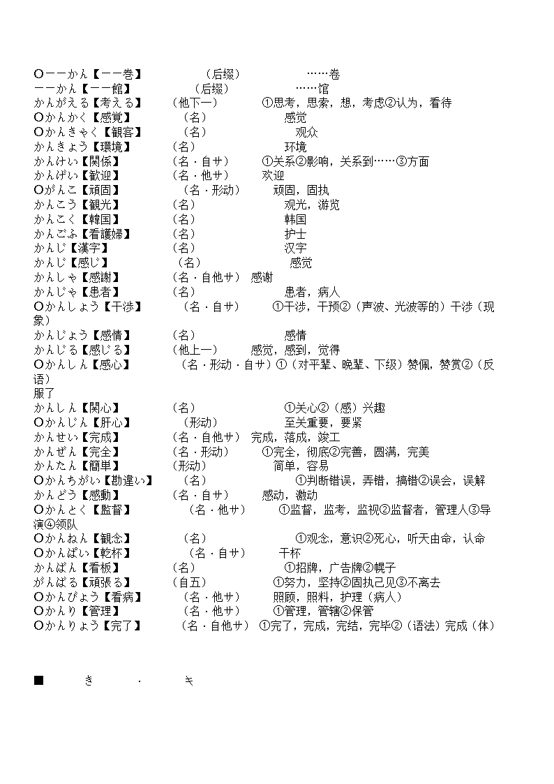 辽宁省成人本科毕业生学士学位考试日语词汇表第23页