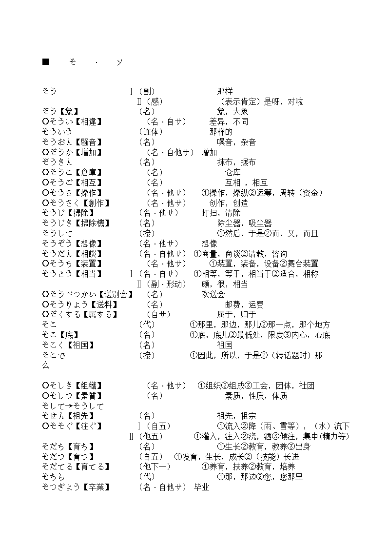 辽宁省成人本科毕业生学士学位考试日语词汇表第52页