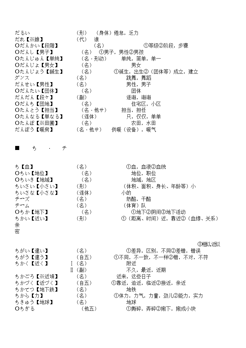 辽宁省成人本科毕业生学士学位考试日语词汇表第57页