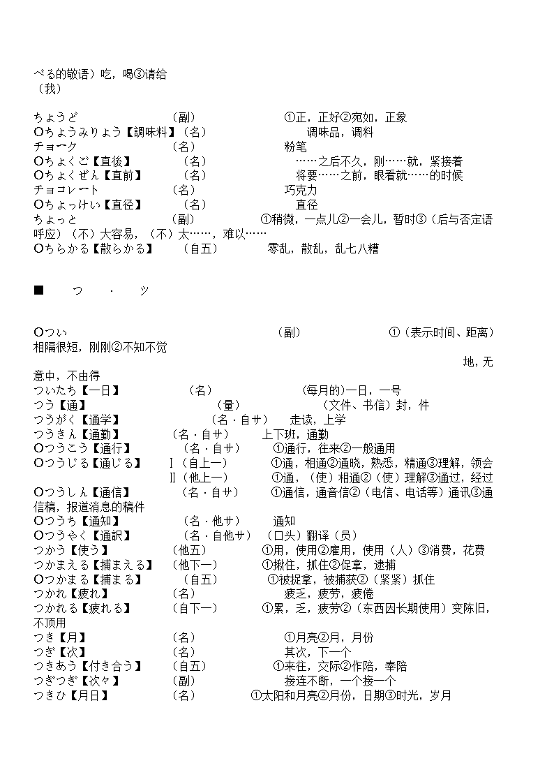 辽宁省成人本科毕业生学士学位考试日语词汇表第59页