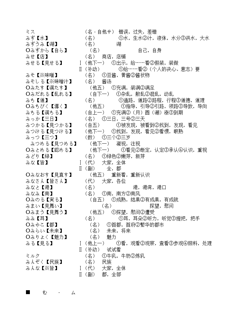 辽宁省成人本科毕业生学士学位考试日语词汇表第86页