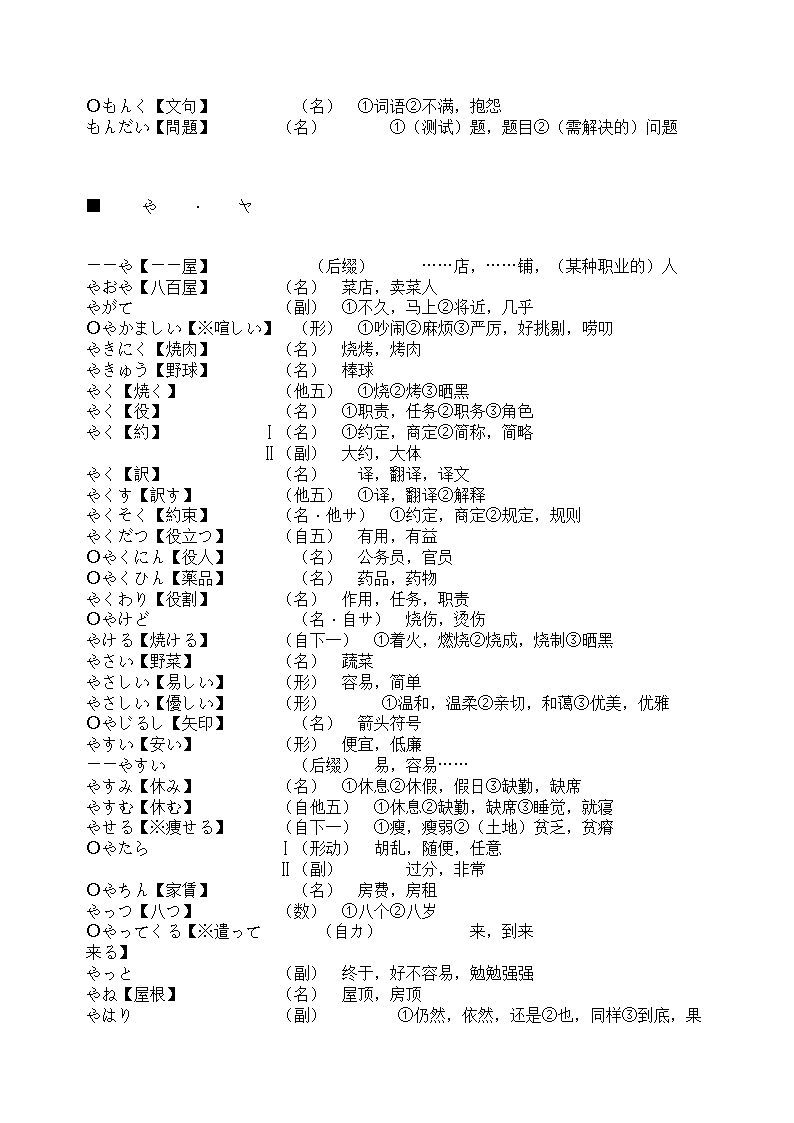 辽宁省成人本科毕业生学士学位考试日语词汇表第90页