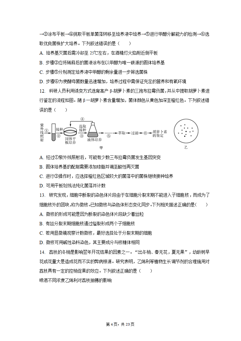 2023年广东省广州市黄埔区高考生物二模试卷（有解析）.doc第4页