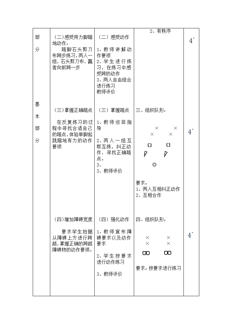 二年级体育 障碍跑--跨  教案 全国通用.doc第6页