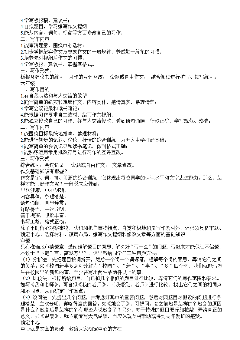 小学各年级语文作文写作要求、各类作文写作要点！.doc第2页