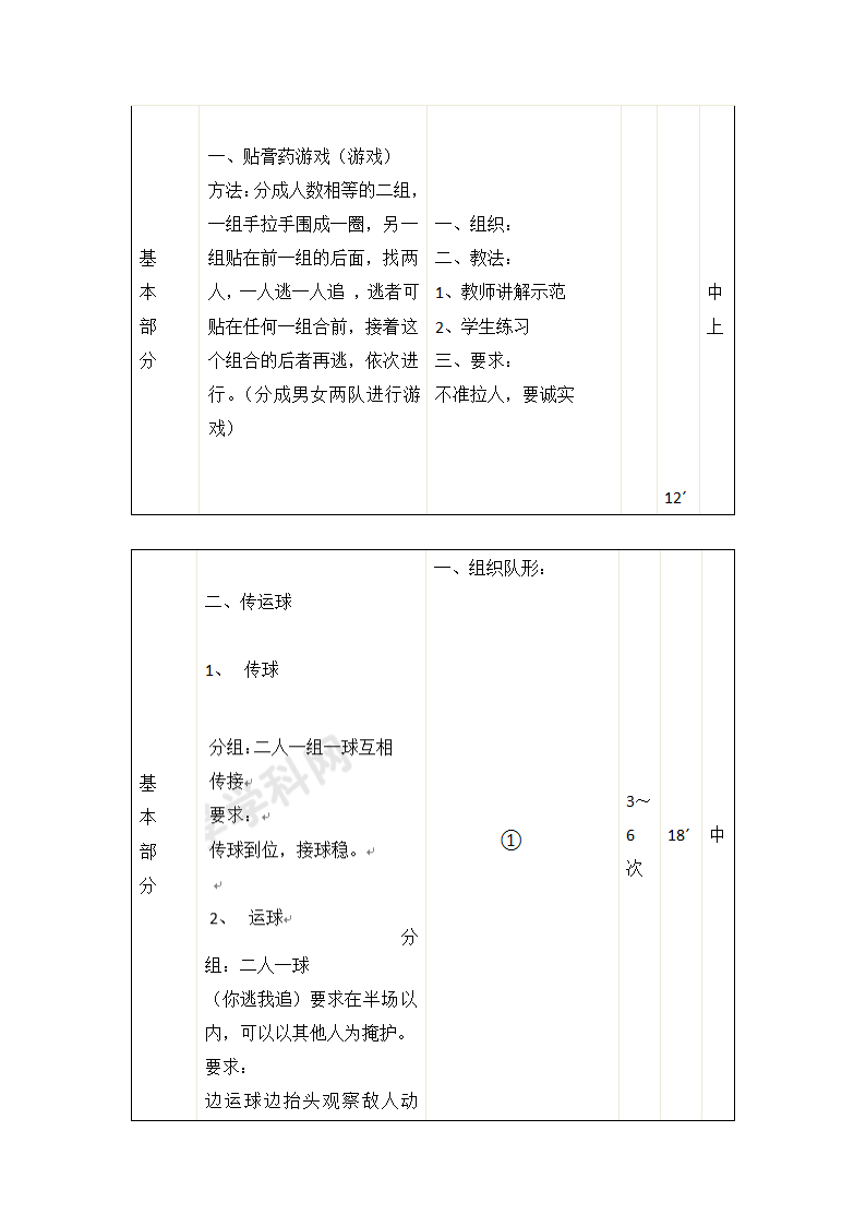 小学体育教案－篮球的运球教案  全国通用.doc第2页