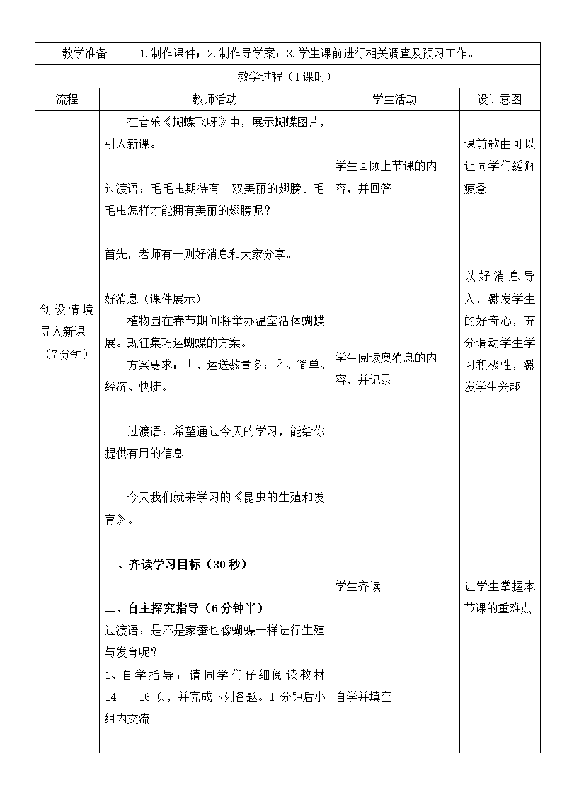 6.1.2昆虫的生殖和发育 教学设计-（表格式）.doc第2页