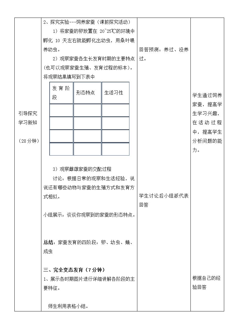 6.1.2昆虫的生殖和发育 教学设计-（表格式）.doc第3页