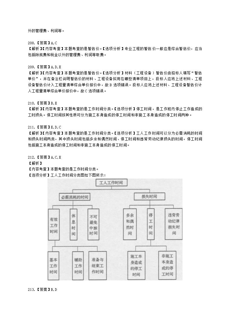 一级造价工程师建设工程计价第二章  建设工程计价原理、方法及计价依据含解析.docx第66页