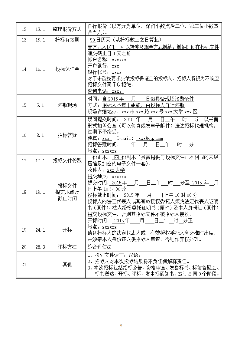 地下停车场项目施工监理招标文件.doc第6页