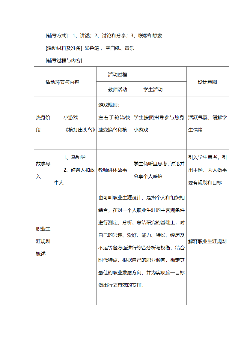 通用版高一心理健康 平凡之路 教案.doc第2页