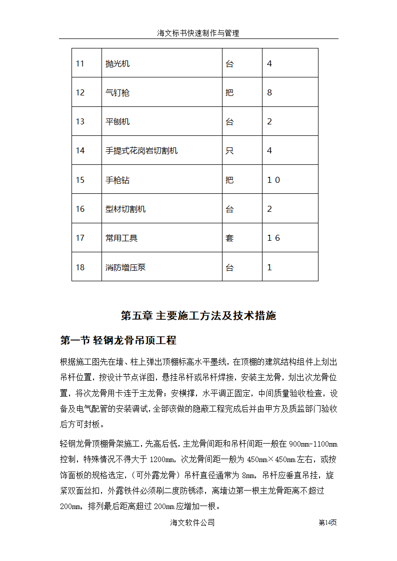 装饰工程投标书.doc第14页