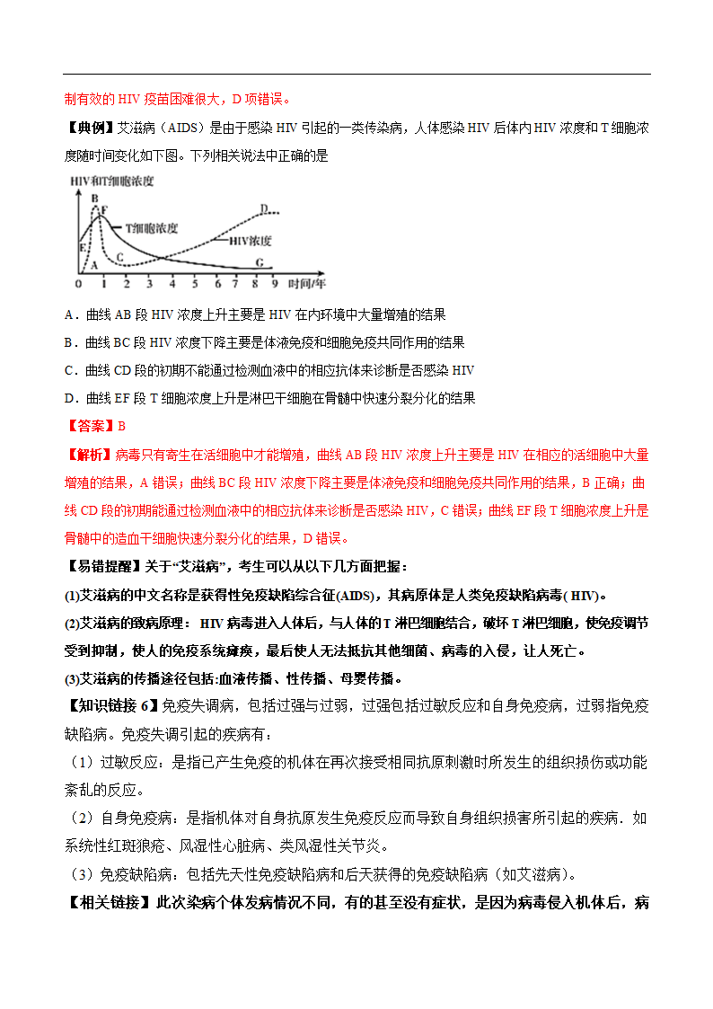 2020年高考生物疫情考点透视突破03+免疫系统消灭人体内的病毒(解析版)第8页