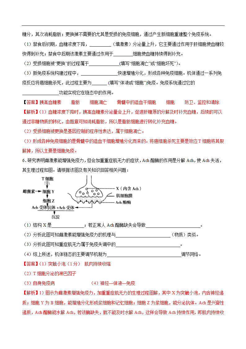 2020年高考生物疫情考点透视突破03+免疫系统消灭人体内的病毒(解析版)第20页