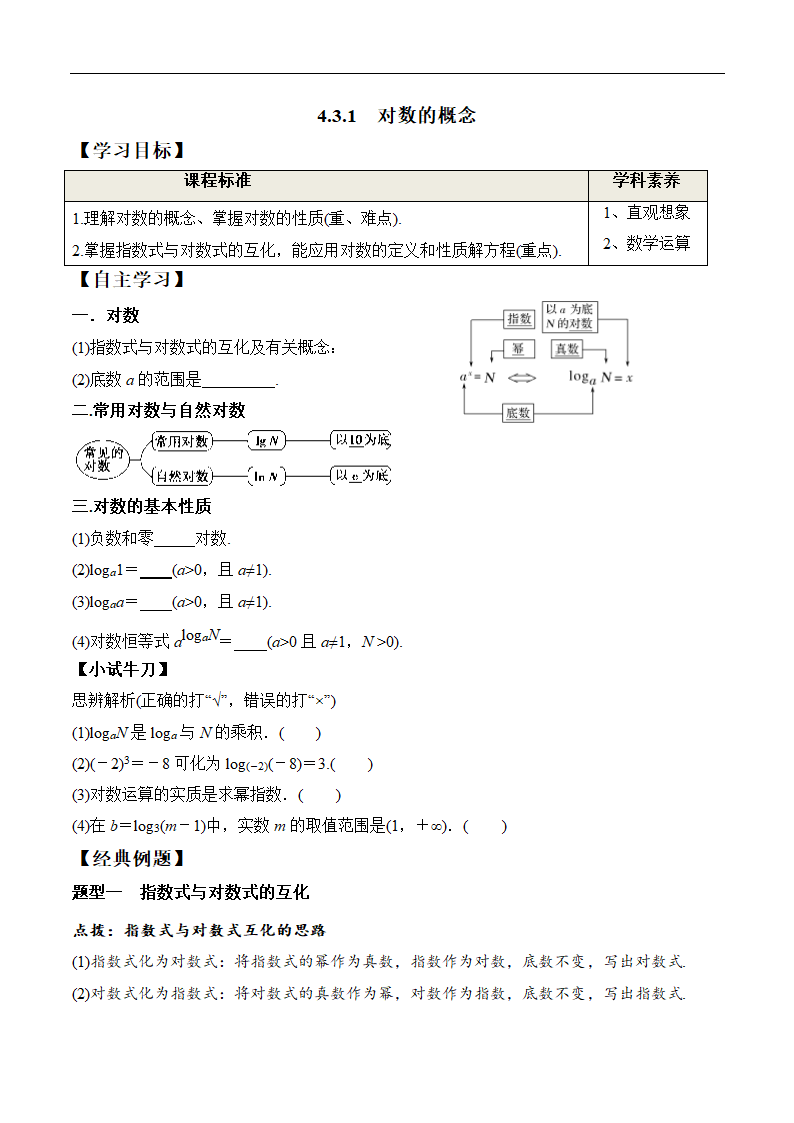 4.3.1 对数的概念（学案）.doc第1页