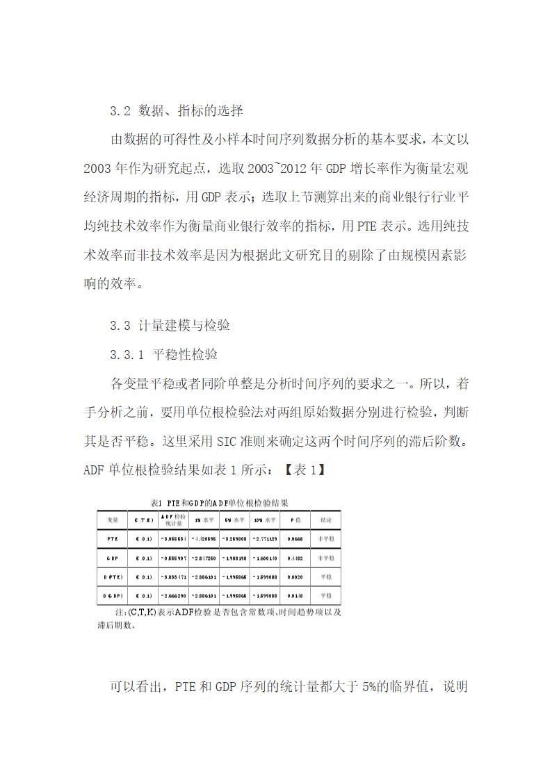 检验宏观经济周期指标影响商业银行效率的方向和强度.docx第6页