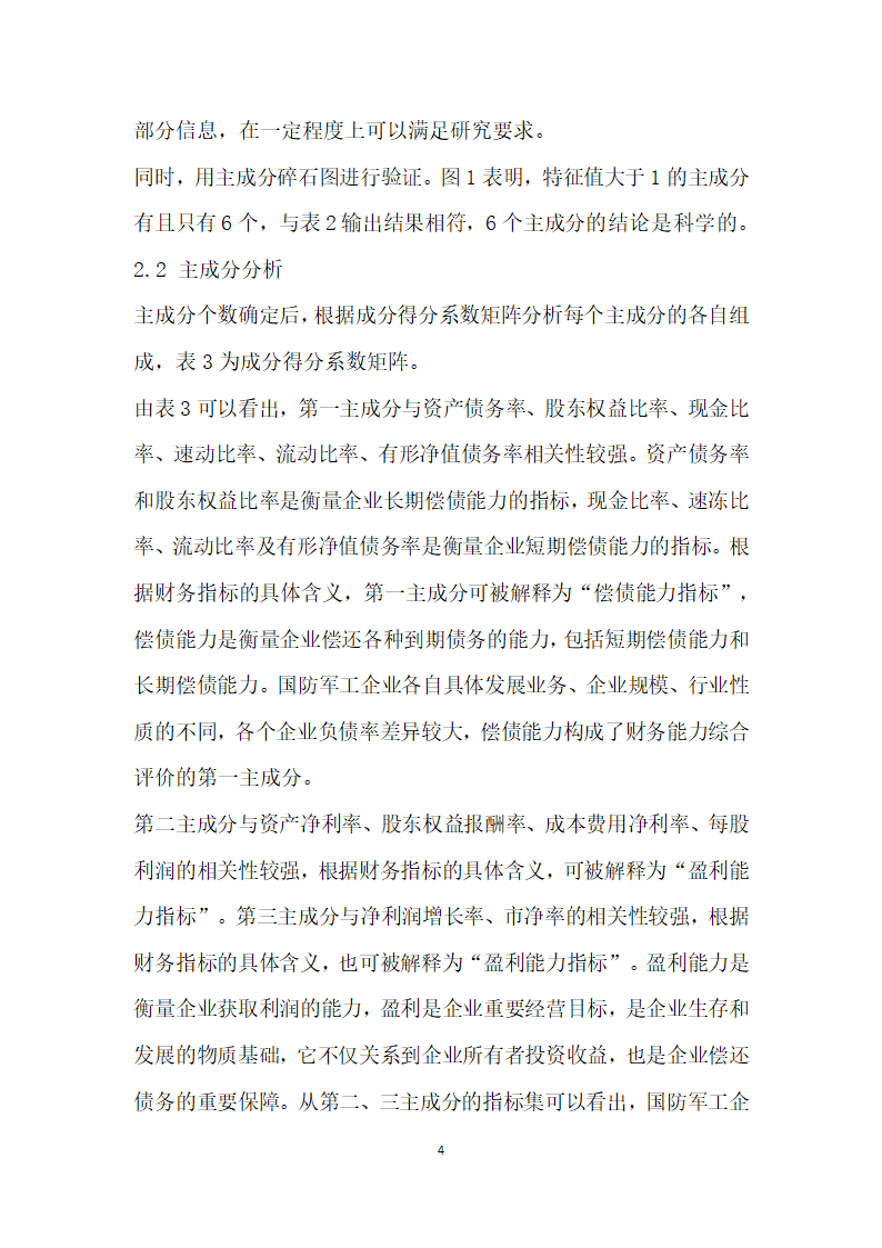 基于主成分分析法的我国国防军工企业财务能力综合评价.docx第4页