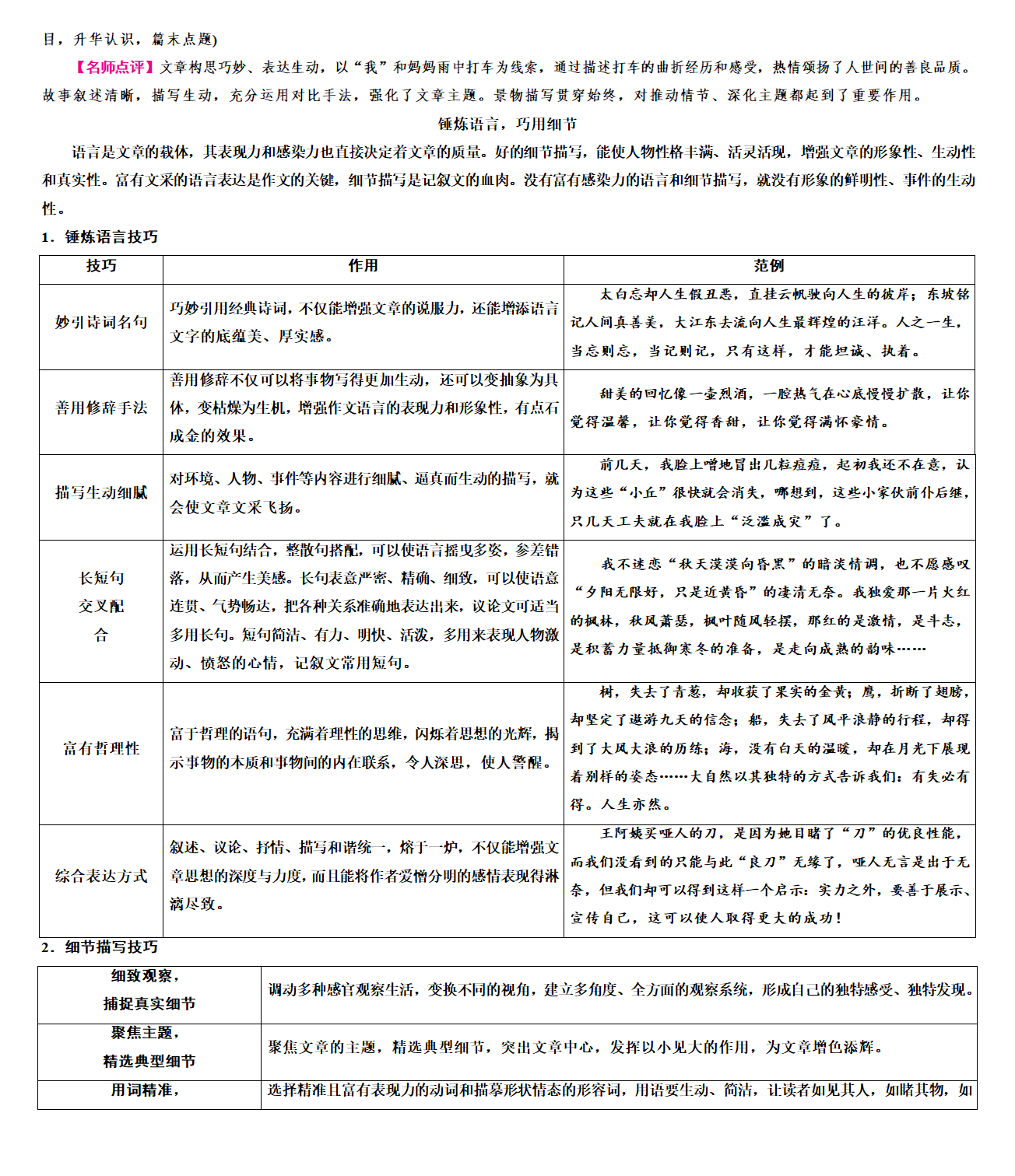 2024年中考语文二轮专题复习：作文指导——考场技法点拨.doc第6页