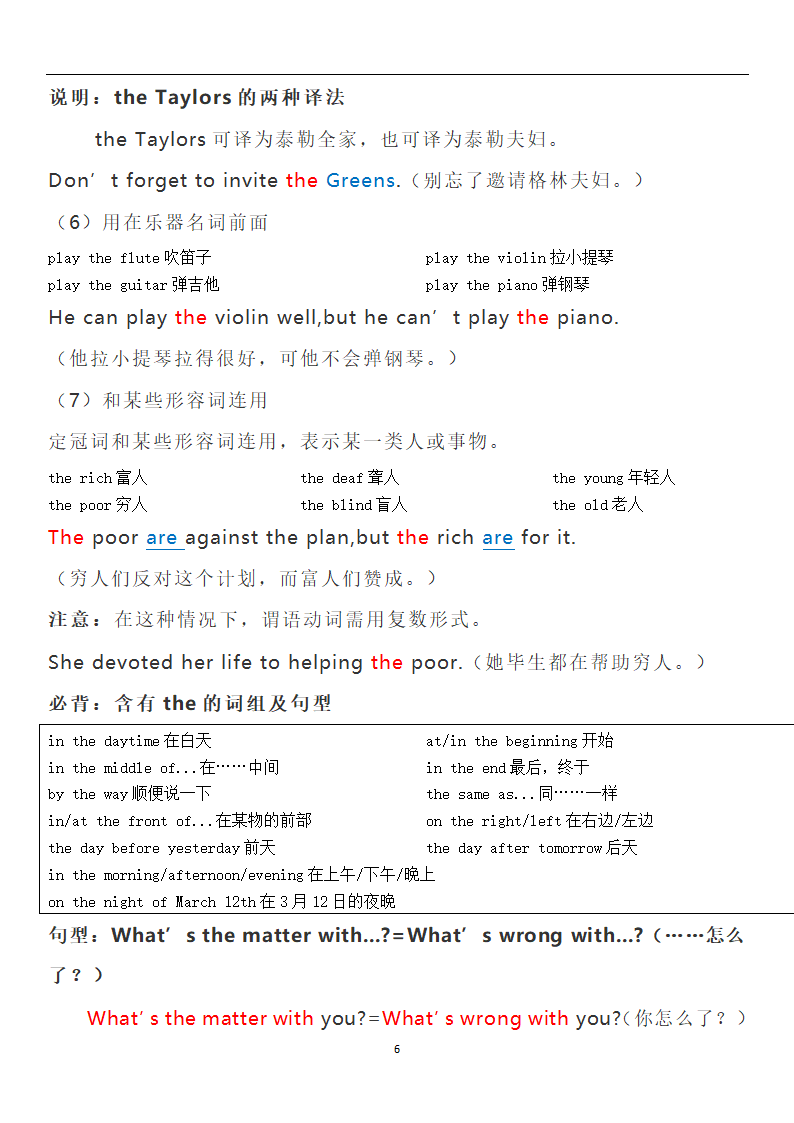 中考英语冠词知识点整理总结与真题练习（含解析）.doc第6页