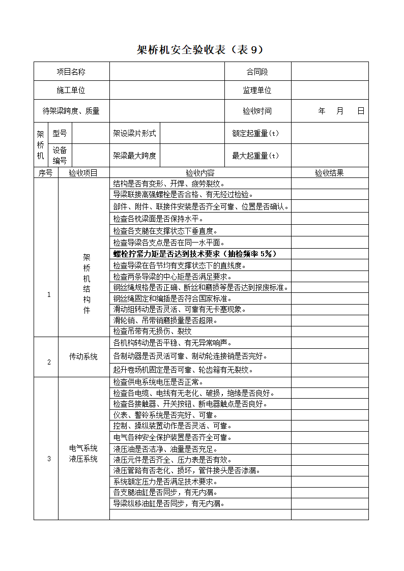 桥梁验收表（监理单位标准11项）.doc第10页