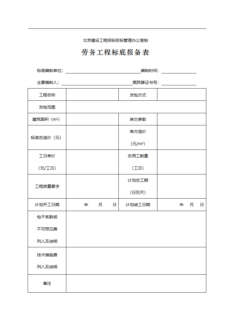 劳务招标相关全部表格.doc第10页