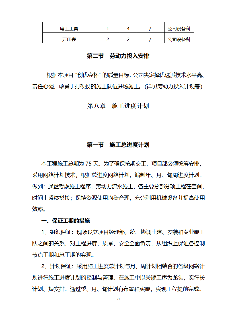 办公楼装修供电系统大修工程施工组织设计方案.doc第26页