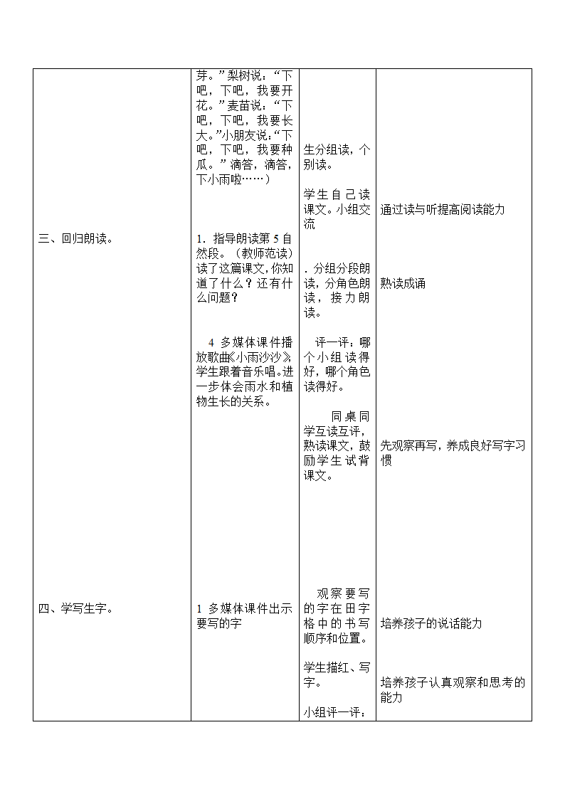 雨点儿 教案.doc第5页