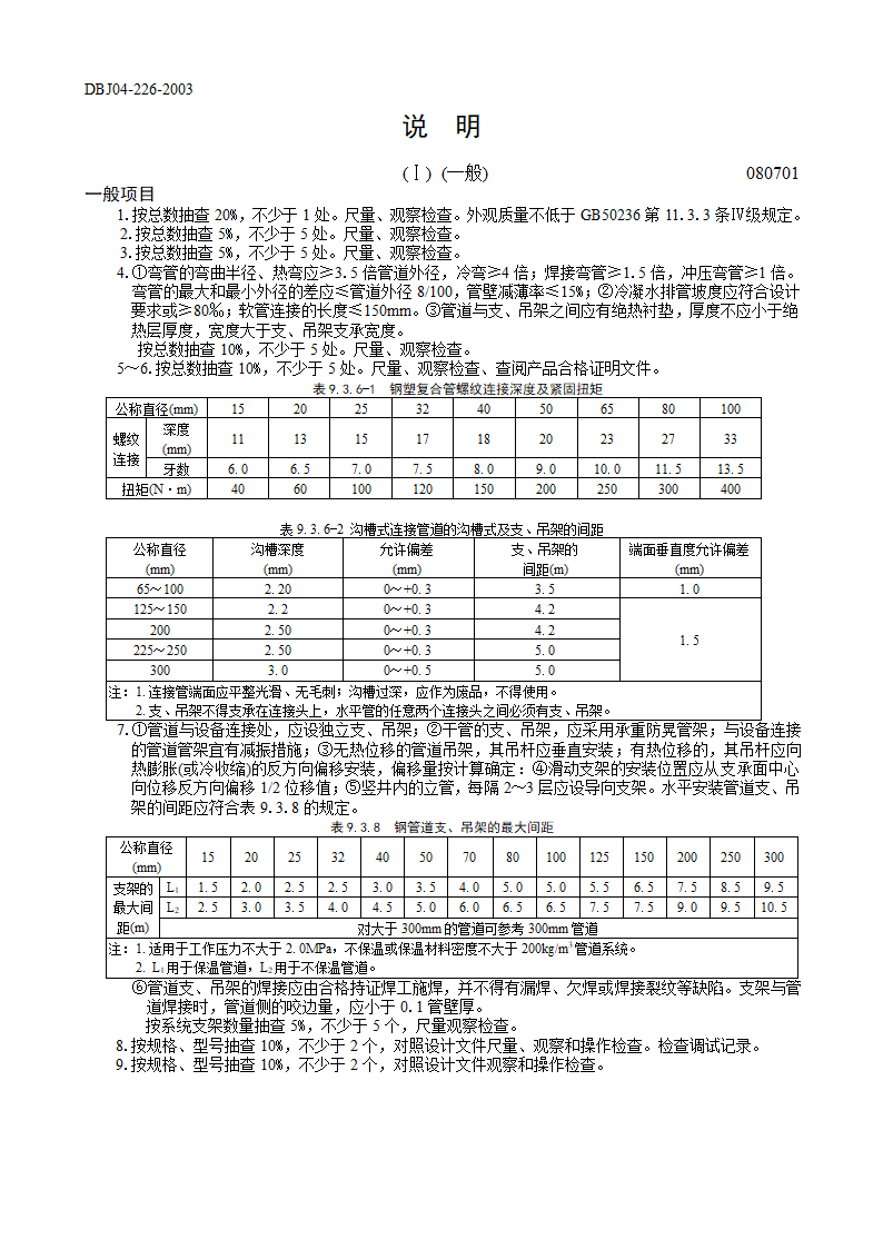 空调水系统安装工程检验批质量验收记录表表一金属管道.doc第4页