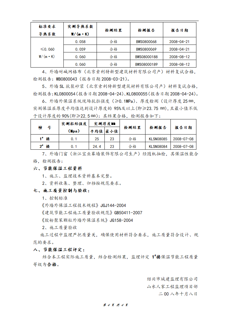 山水人家彩云天1号楼工程节能保温验收监理报告.doc第4页