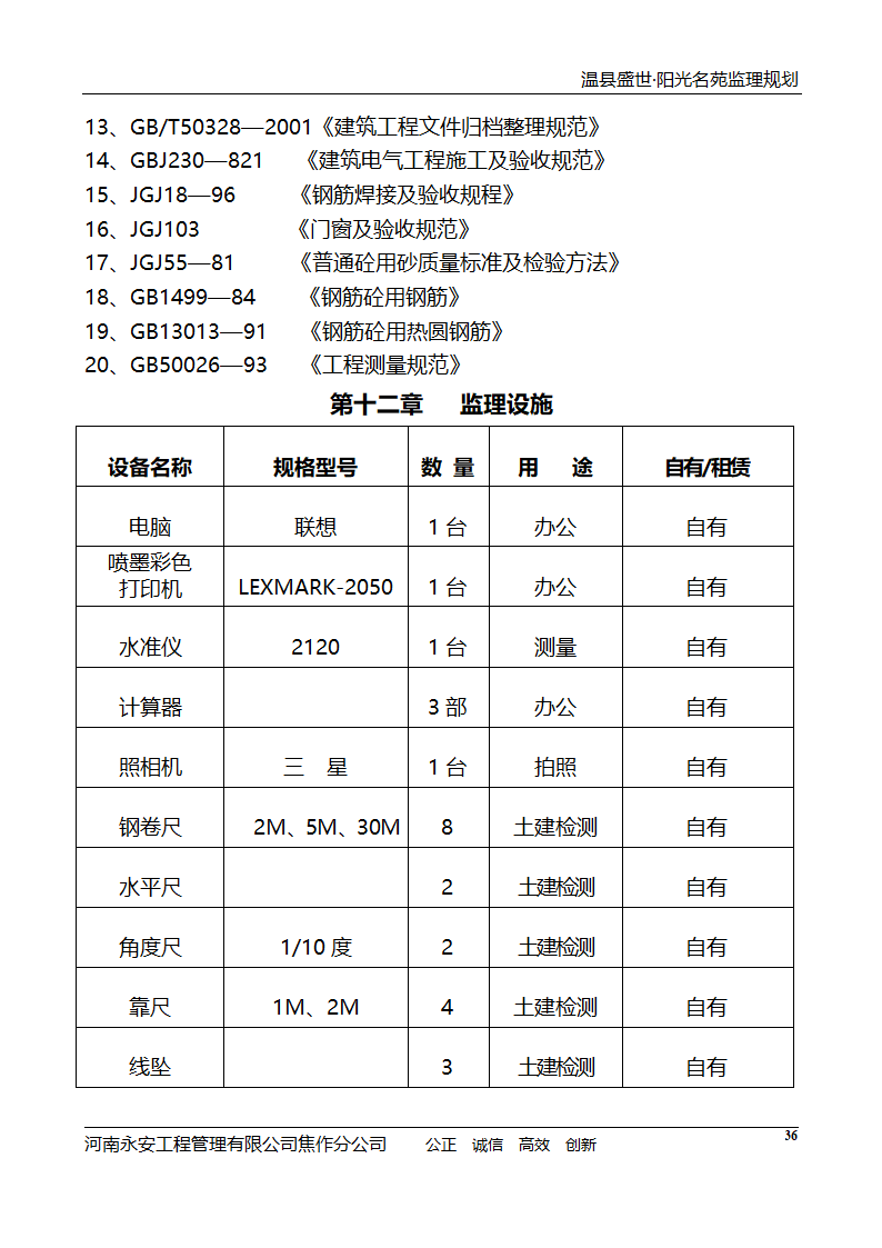 河南住宅小区工程监理规划.doc第37页